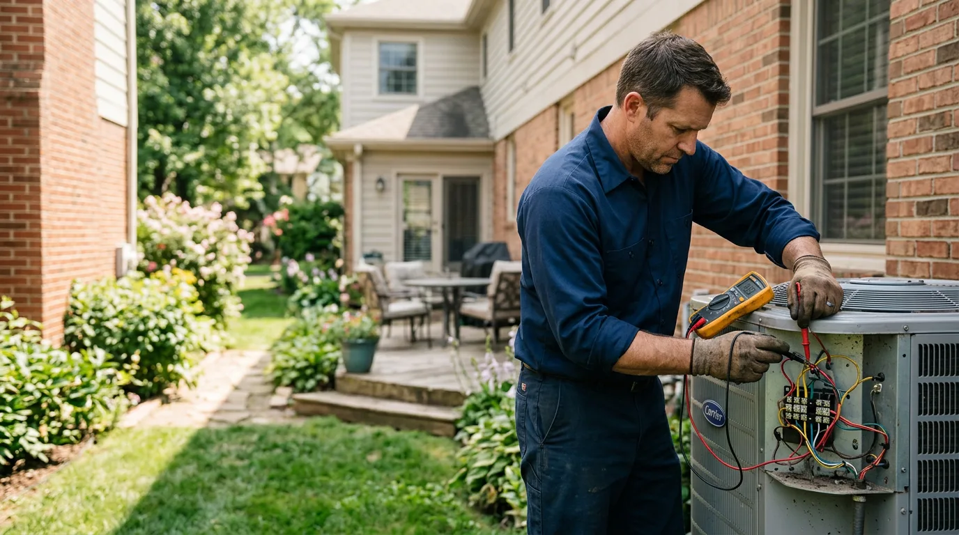 HVAC technician working near Taneyville, MO